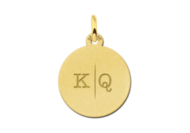 Gouden Initial Ketting Hanger  | Names4ever