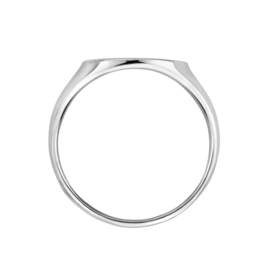 Zilveren Ovalen Graveer Ring | Ring met naam graveren