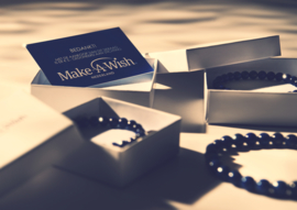 Make-A-Wish Armband | 8 mm Kralen - Armband Maat 18/19cm-M