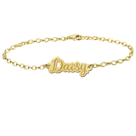 Daisy Armband van Goud met Naamhanger > Names4ever