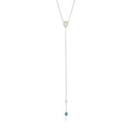 Turquoise n Opal Colour Y Necklace van Ania Haie