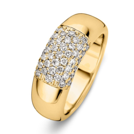 Excellent Jewelry Gouden Dames Ring met Diamanten