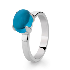 Excellent Jewelry Zilveren Ring met Blauwe Topaas