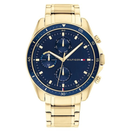 Tommy Hilfiger Heren Horloge met Blauwe Wijzerplaat TH1791834