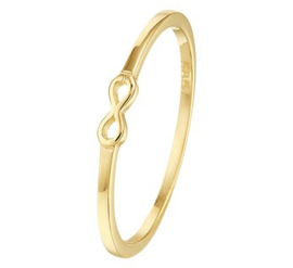 14k Gouden Ring met infinity teken