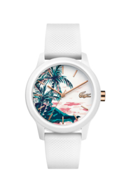 Lacoste Witte Siliconen Dames Horloge met Witte Horlogeband