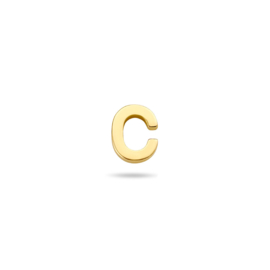 14K Gouden Oorknop Letter C