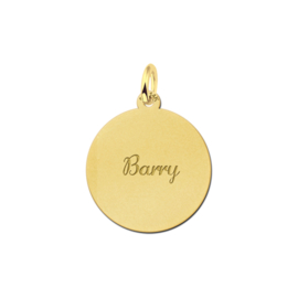 Gouden Ronde Naam Hanger L | Names4ever