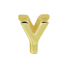 Letter Hanger Y van 14K Geelgoud