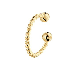 Geelgouden Gedraaide Earcuff voor Dames