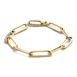 Excellent Jewelry Gouden Paperclip Armband voor Dames