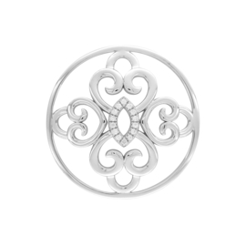 Ornamentele Decoratieve Cover Munt met zirkonia’s van MY iMenso