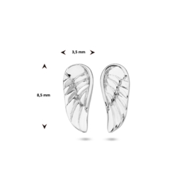 Zilveren Engelen Vleugel Oorknoppen