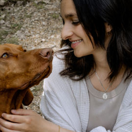 Zilveren Hanger met Afbeelding Hond Weimaraner + Naam Graveren