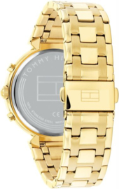 Tommy Hilfiger Goudkleurig Dames Horloge met Zirkonia’s