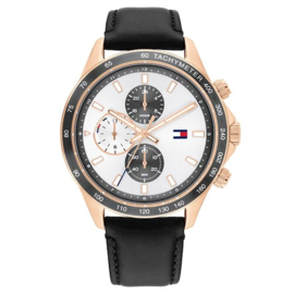 Tommy Hilfiger Horloge Miles - Leer TH1792016