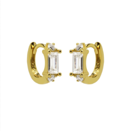 Plain Hinged Hoops Classic Goldplated 12 mm | Karma Jewelry