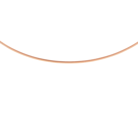 Zilveren Omega Collier met Roségoud | Dikte: 1,1mm Lengte: 45cm