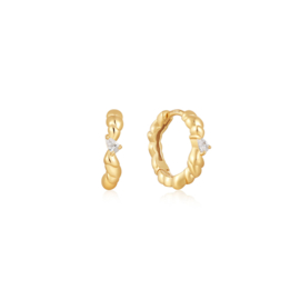 Ania Haie Gold Twisted Oorbellen 13 mm AH E050-01G