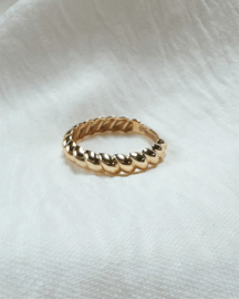 Excellent Jewelry Gouden Dames Ring Gedraaide Band