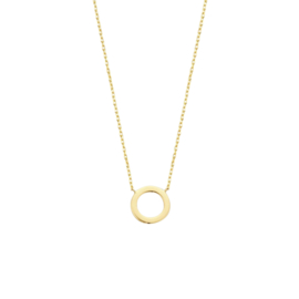 14k Geelgouden Collier met Rondje 0,8 mm 42 - 45 cm