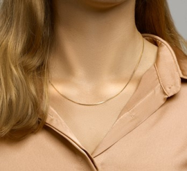 Goudkleurig Venetiaans Collier | Lengte 50 cm