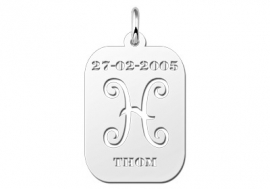 Names4ever Astrologie Vissen Zilver Hanger ZHS012