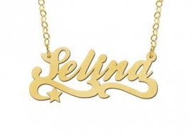 Names4ever Vergulde Selina Naamketting