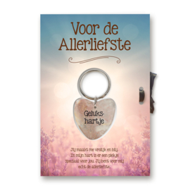 Gelukshart Cadeaukaart - Voor de Allerliefste