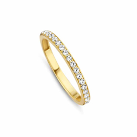 Gouden Ring van MY iMenso Gold met Kleurloze Zirkonia’s