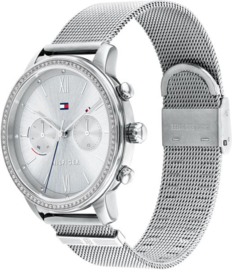 Tommy Hilfiger Zilverkleurig Blake Horloge met Zirkonia’s voor Dames