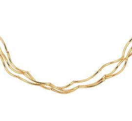 Golvend Collier van Goud voor Dames