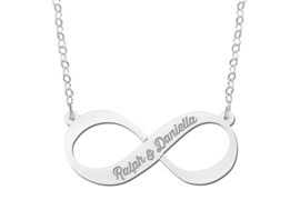 Zilveren Infinity Hanger en Armband Set met Naam | Names4ever