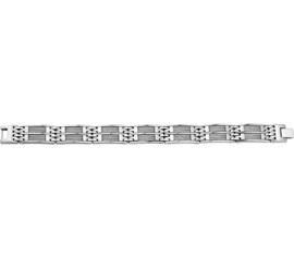 Open Kabel Schakelarmband van Edelstaal | Lengte 21,5 cm