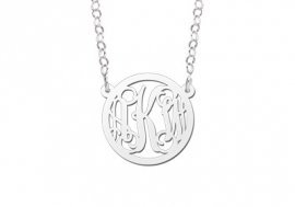 Names4ever Small Monogram Hanger + Ketting ZMH015