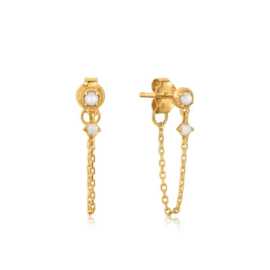 Goudkleurige Earrings van Ania Haie Rising Star - Drop Sud 48mm