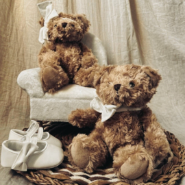 Tweeling Teddybeer Jongen/Meisje Set met 2x Naam Armbandje