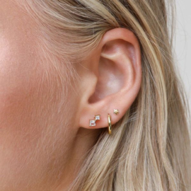 Plain Round Hoops 12 mm Goldplated | Karma Jewelry