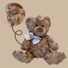 Tweeling Bruine Teddybeer Set met 2x Naam Armbandje