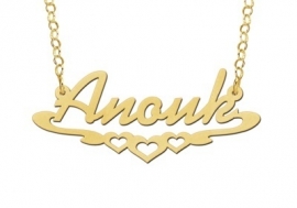 Names4ever Anouk Stijl Gouden Naamketting