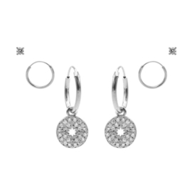 Karma Jewelry – Zesdelige Morningstar Earparty Set - Zilver