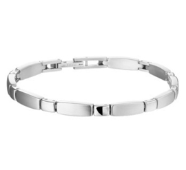 Edelstalen Armband met Langwerpige Schakels voor Dames