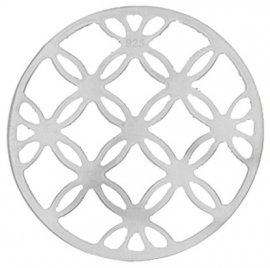 Zilveren cirkels / bloemen munt / MY iMenso 33-0956
