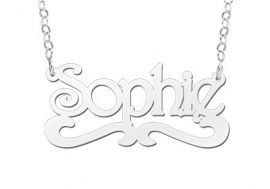 Names4ever Sophie Stijl Zilveren Naamketting