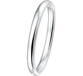 Robuuste Dames Bangle armband van Zilver