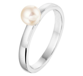 Zilveren Dames Ring met Zoetwaterparel