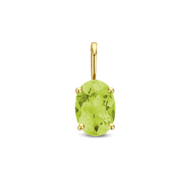 14 Karaat Gouden Hanger met Geboortesteen Augustus Peridot