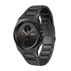 BOSS STREET CHRONO Zwart Stalen Herenhorloge HB1514068