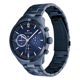 Tommy Hilfiger Matthew Blauw Heren Horloge met Schakelband