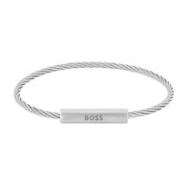 BOSS ALEK Stalen Zilverkleurige Armband 19 cm